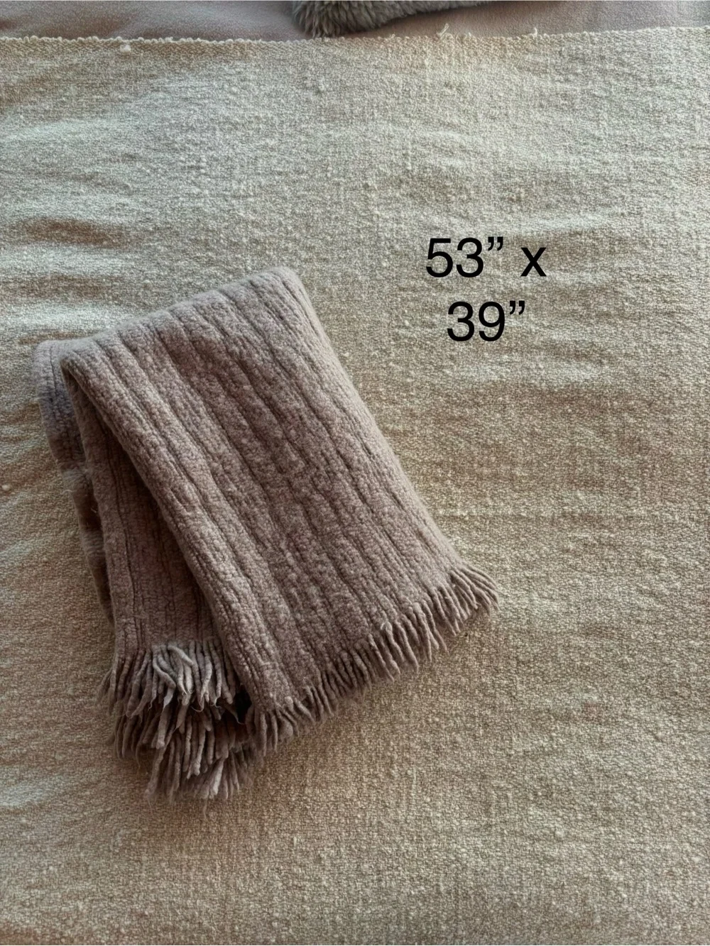 Boiled Wool Throw
